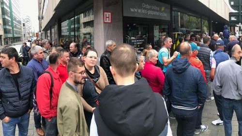 VIDEO Imagini impresionante la Bruxelles: coadă pe două străzi la o secție de vot