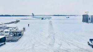 Unele zboruri de pe Otopeni pot înregistra întârzieri la decolare / Pistele, căile de rulare și plaformele sunt funcționale, traficul aerian se desfășoară în condiții de iarnă - CNAB