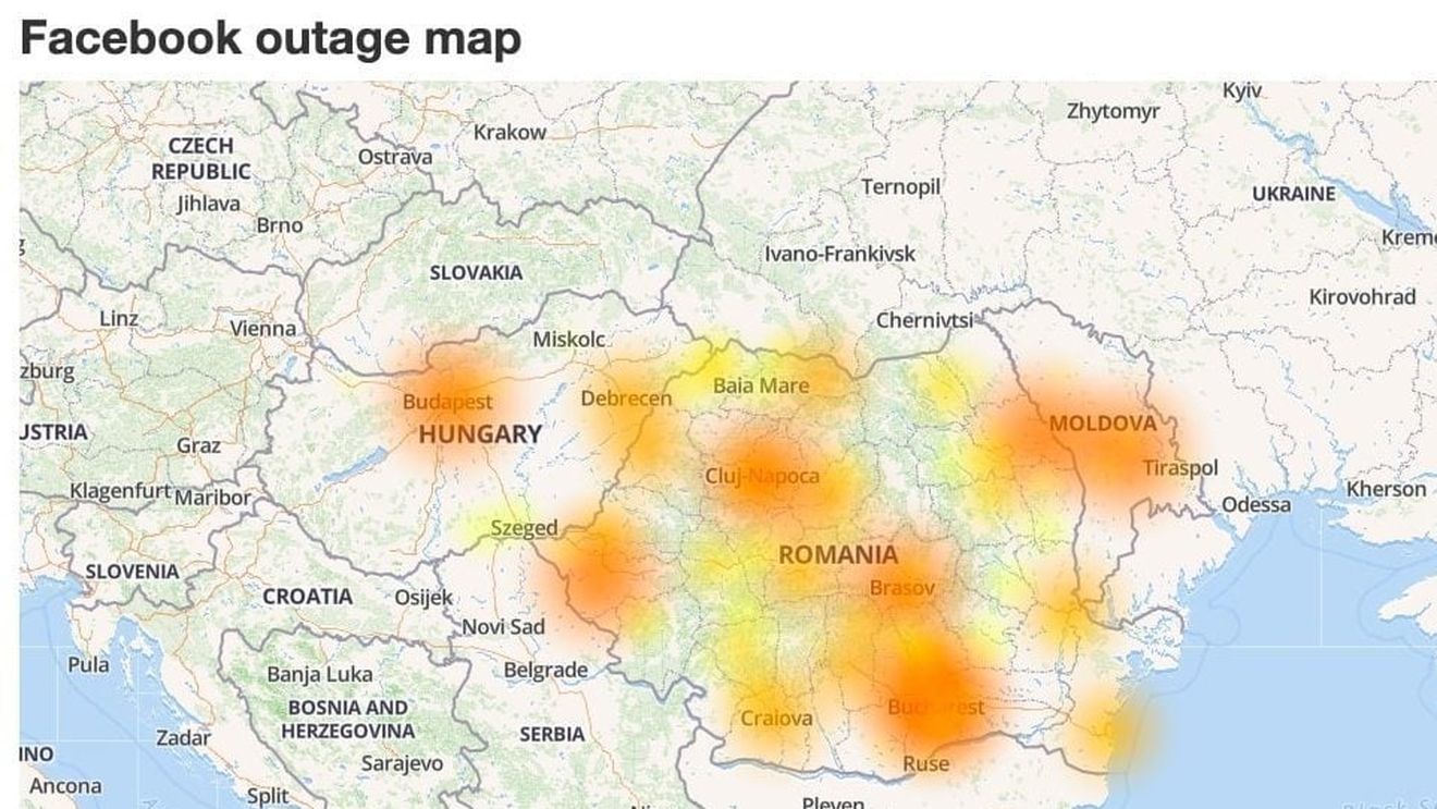 Facebook și WhatsApp au probleme de funcționare în România