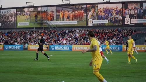 Națională de fotbal U20 a României a cedat în fața Poloniei, scor 0-1