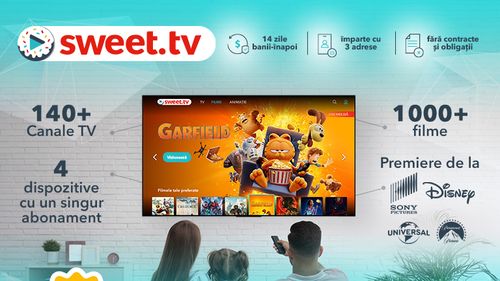 Tot conținutul TV favorit într-un singur loc - SWEET.TV îți oferă canale TV de top și premiere cinematografice!