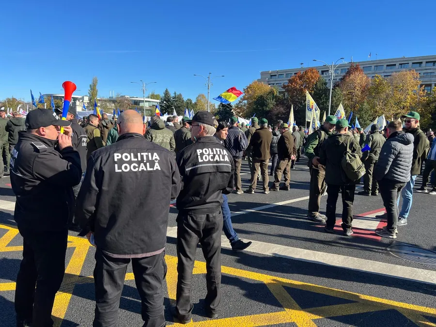 Protest politia locala sindicat