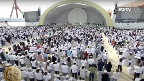 VIDEO În jur de 30.000 de persoane au asistat la slujba oficiată de Papa Francisc în Bahrain