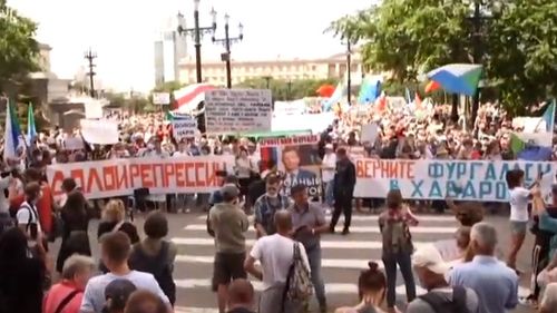 ”Putin, bea niște ceai!” Protest anti-prezidențial în orașul rus Habarovsk
