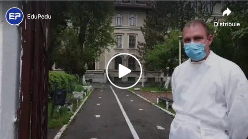 VIDEO Prima zi de pregătire pentru Bacalaureat la Colegiul Național Ion Neculce. Cum se desfășoară triajul epidemiologic