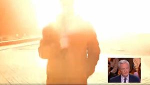 VIDEO Ucraina: O rachetă a explodat în spatele unui jurnalist francez care transmitea în direct