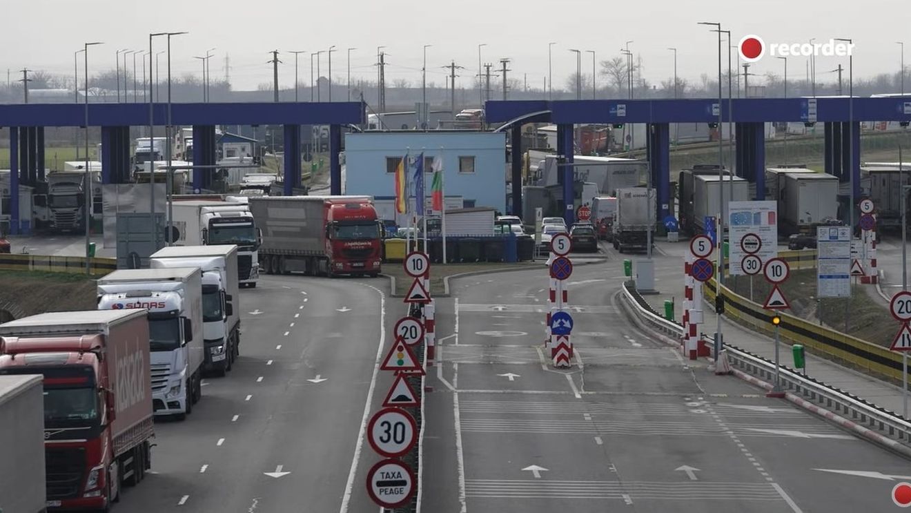 Coadă de aproape o oră la Giurgiu, pentru ieșirea din țară spre Bulgaria