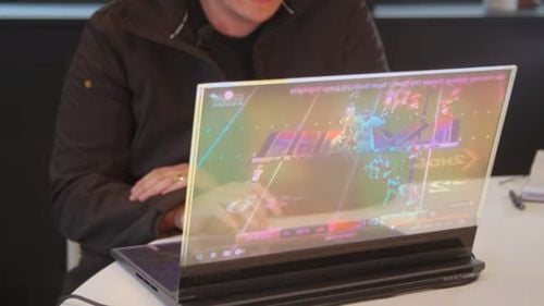 Lenovo a prezentat un laptop cu ecran transparent