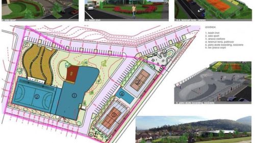 Parc sportiv cu piscine acoperite, terenuri de tenis și patinoar la Codlea (Brașov) / Investiție de 14,4 milioane de lei, după 10 ani de la primul studiu de fezabilitate