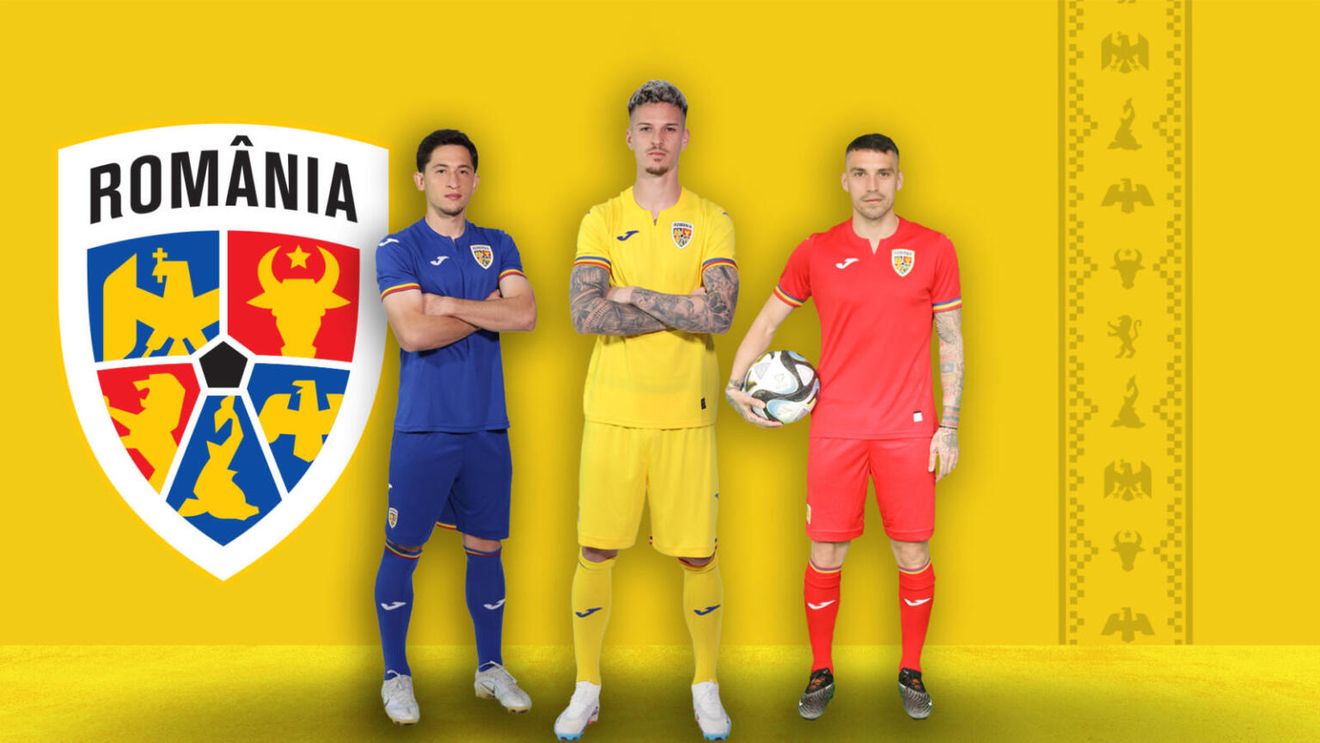 FOTO & VIDEO Federaţia Română de Fotbal a lansat noul echipament al tricolorilor / FRF: Echipamentul poartă brâul tradițional, drept un simbol al valorilor care ne-au ținut uniți
