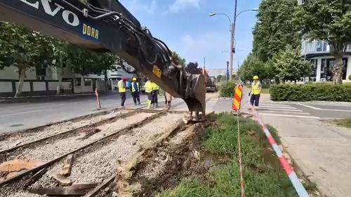 Bujduveanu: Reabilitarea liniei de tramvai de pe Bd Expoziției și străzile adiacente a ajuns la 30%