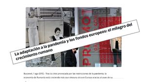 Adaptarea la pandemie şi fondurile europene sunt miracolul creşterii economice româneşti, notează agenția spaniolă de presă EFE