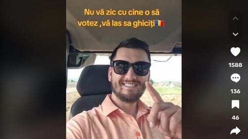 Trend nou pe Tiktok în sprijinul lui George Simion: Peste o mie de clipuri cu influenceri care anunță că nu spun cu cine votează, dar au pe fundal melodia "Adu caii, Simioane"