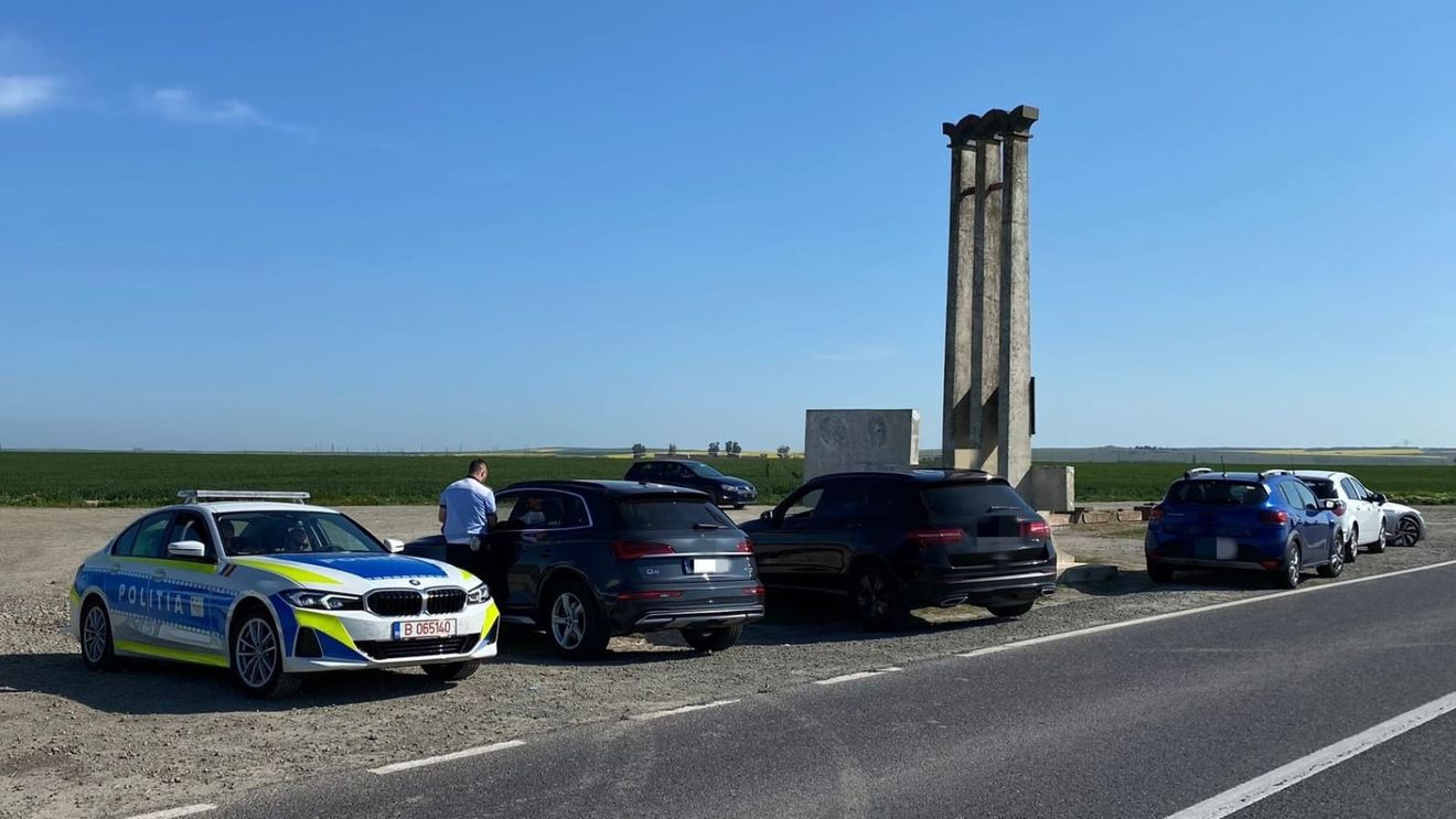 Vitezomanii de pe drumurile Constanța-Tulcea: Polițiștii au reținut duminică 45 de permise în doar patru ore/ Drumurile sunt cunoscute pentru depășirile periculoase pe linie continuă și condusul agresiv