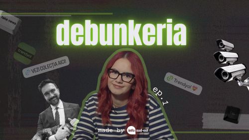 Info Sud-Est a lansat "debunkeria", un nou produs video unde sunt analizate minciunile virale, conspirațiile sketchy și manipulările care îți invadează feed-ul