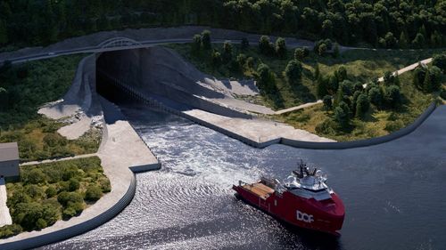 FOTO Norvegia va construi primul tunel pentru vapoare din lume, care va străpunge munții Stadhavet și va costa 330 de milioane de dolari