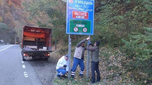 Transalpina rămâne deschisă pe perioada iernii, în cursul zilei, cu restricții de tonaj și de viteză
