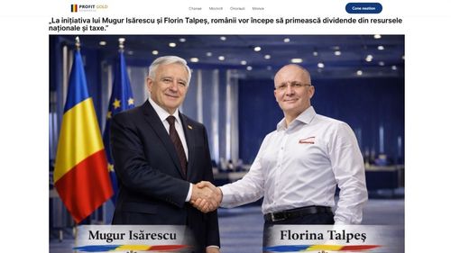 Bitdefender: Imaginea lui Mugur Isărescu și Florin Talpeș, folosită într-o înșelătorie online cu investiții / Campania este în plină desfășurare, hackerii promit randamente record
