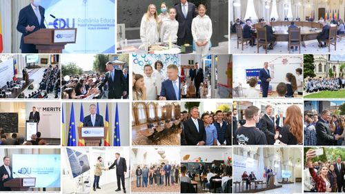 GALERIE Colecție de 24 de fotografii cu președintele Iohannis în raportul final România Educată, document care nu are niciun autor menționat / Cei din grupurile de lucru sunt înghesuiți într-un colaj de 4 poze cu Ligia Deca