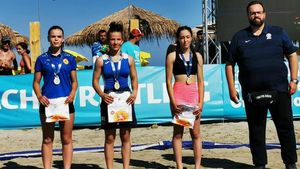 Medalii pentru România la Campionatele Europene de Lupte pe Plajă / Ana Maria Rotaru a devenit campioană europeană la U17