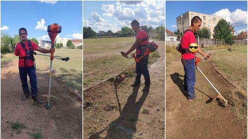 Levente Polgar, ultramaratonistul fără o mână din Aiud a cosit singur pista pe care obișnuiește să se antreneze