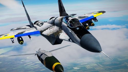 VIDEO Momentul când un MiG-29 ucrainean doboară o dronă rusă Shahed, filmat de pilot din carlingă