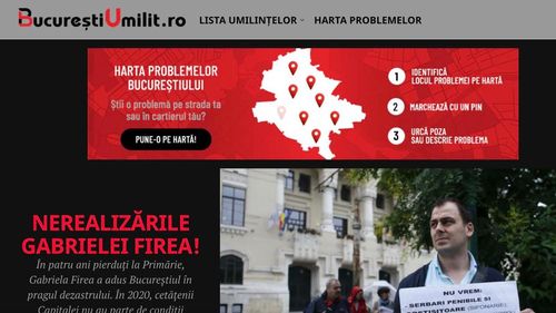 Nicuşor Dan a lansat site-ul bucureştiumilit.ro, unde cetăţenii pot semnala problemele Capitalei