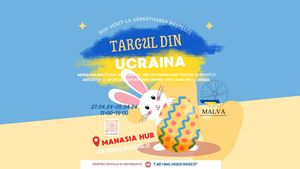 Târg de Paște organizat în București de refugiații ucraineni