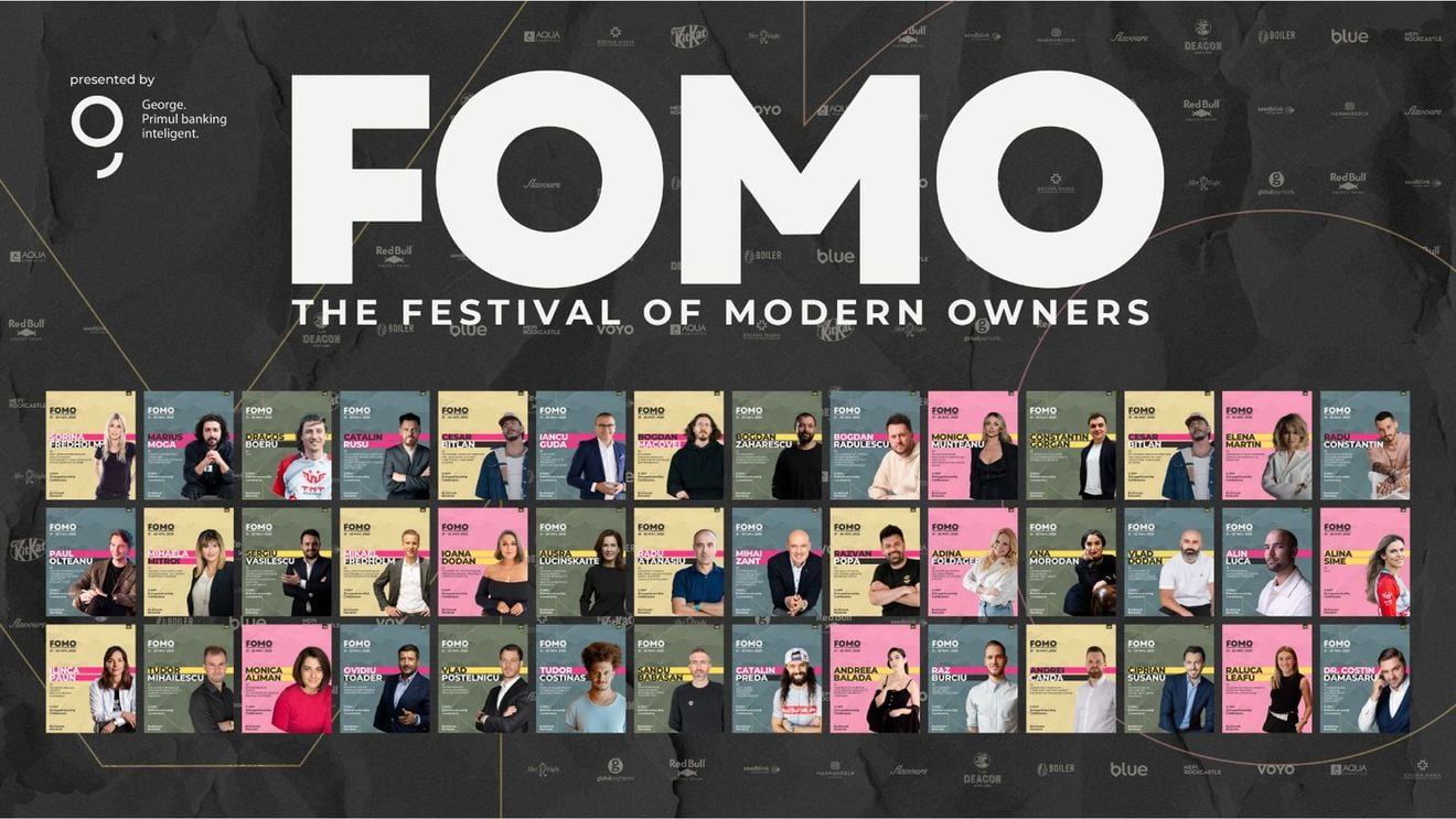 FOMO - The Festival Of Modern Owners, lansează FOMO Pro – acces complet în locațiile secundare și la peste 60 de speakeri români. Biletele FOMO Pro sunt disponibile la prețul de 249 RON, în perioada promoțională
