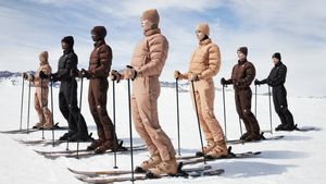 The North Face, cunoscut pentru îmbrăcămintea de ski, și Skims, brandul lui Kim Kardashian, lansează o colaborare