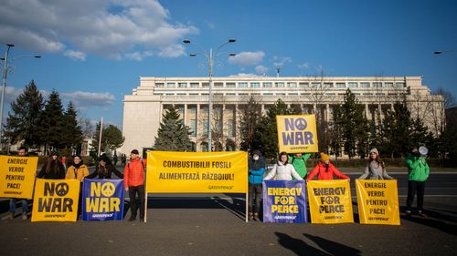 Protest împotriva agresiunii ruse din Ucraina, organizat sâmbătă la București