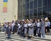 FOTO VIDEO: Grefierii de la Parchetul General și Tribunalul București protestează împotriva proiectului de lege a salarizării