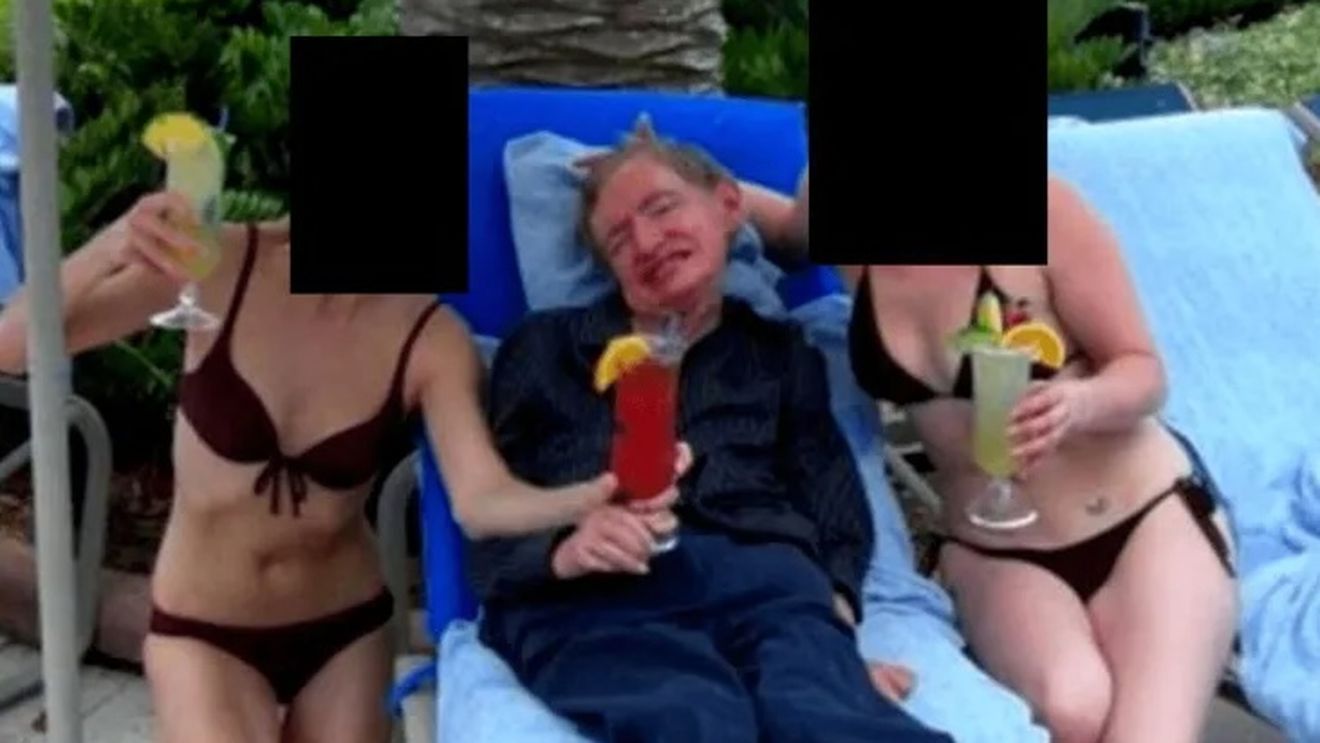 Stephen Hawking apare într-o fotografie, în noile dosare Epstein / Familia fizicianului susține că femeile erau îngrijitoarele sale și că se aflau la un simpozion