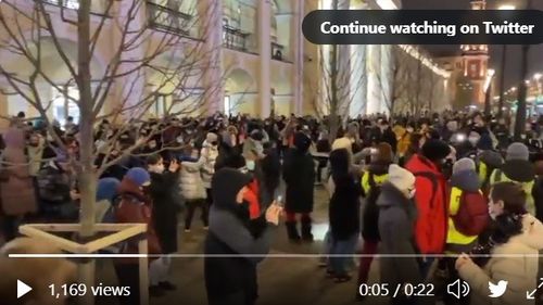 VIDEO Noi proteste la Moscova și Sankt Petersburg, zeci de persoane au fost arestate