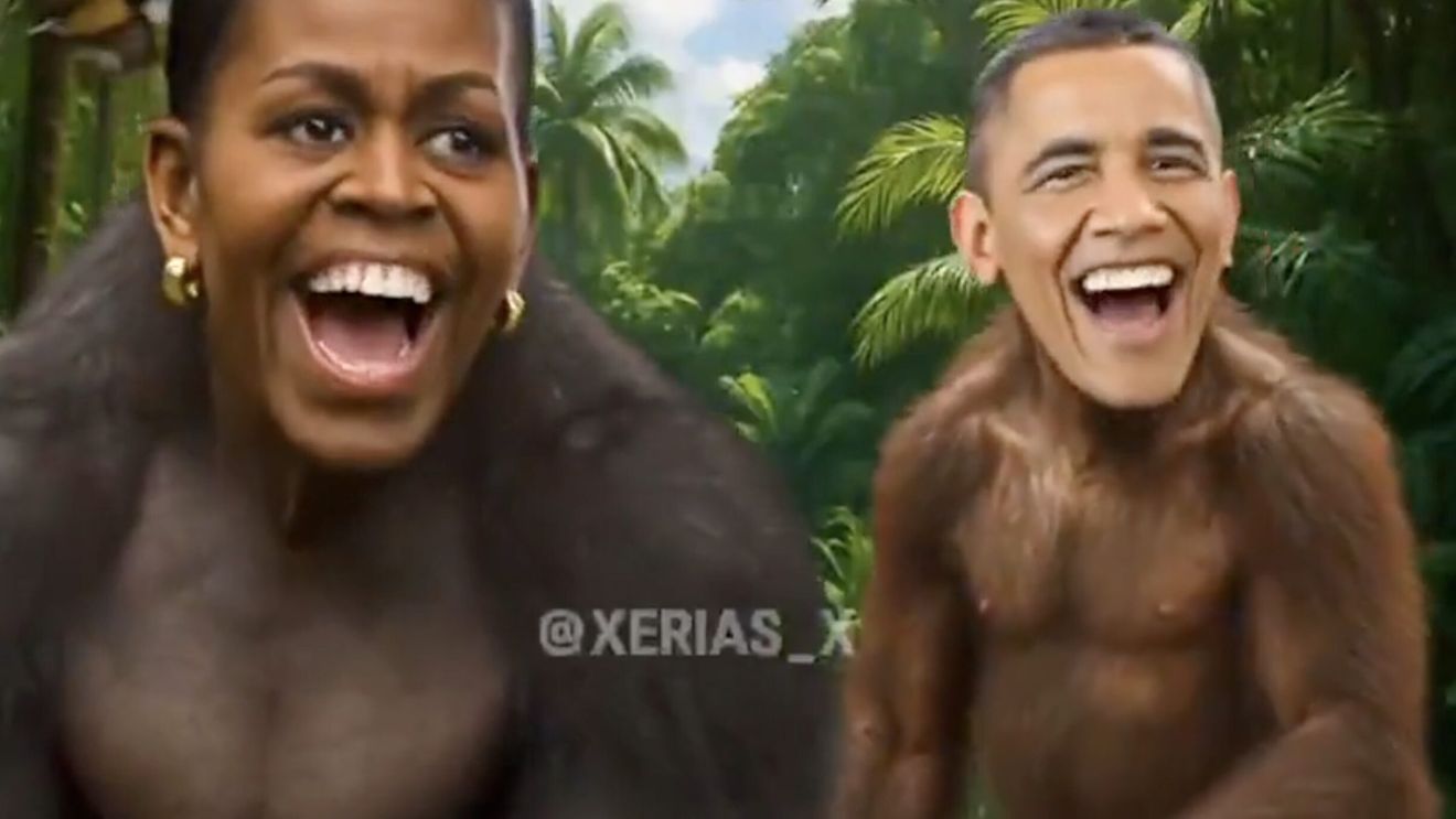 Trump distribuie un videoclip în care Barack și Michelle Obama sunt reprezentați ca maimuțe