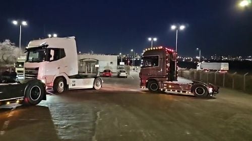 VIDEO Protestatarii au blocat Poarta 7, pe unde intră cerealele în Portul Constanța