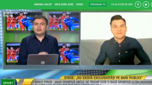 VIDEO Pastila de râs: Ministrul Sporturilor, Ionuț Stroe, a scăpat camera în timp ce comenta de acasă evenimentele sportive la un post TV / Era îmbracat în camașă și boxeri
