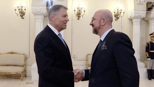 Preşedintele Consiliului European a ajuns la Palatul Cotroceni / Charles Michel discută cu Iohannis despre viitoarea agendă strategică a Uniunii Europene