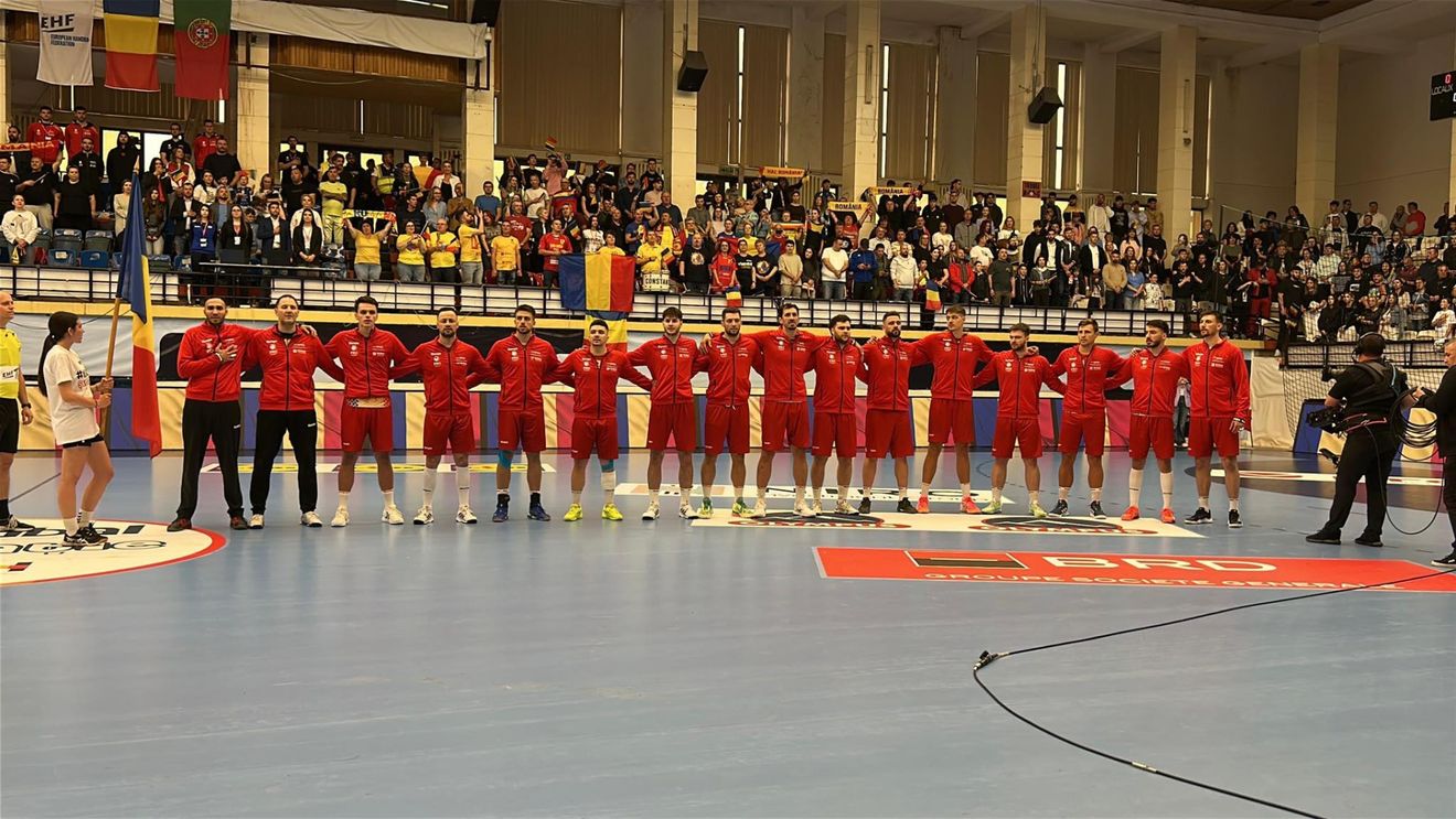 Handbal masculin: România, victorie cu Portugalia în preliminariile CE2026 şi urcă pe locul 2 în grupa 8