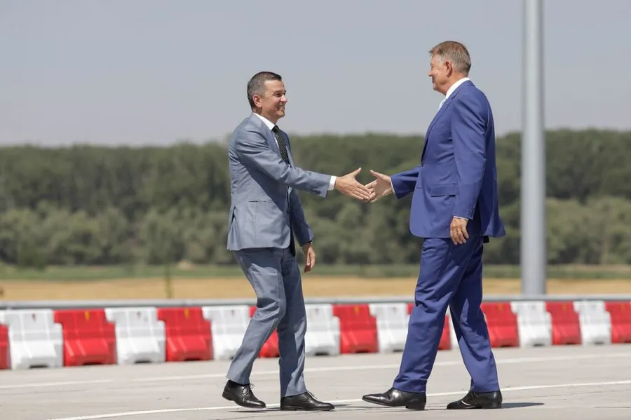 pod braila, inaungurare pod braila, Klaus Iohannis, Sorin Grindeanu