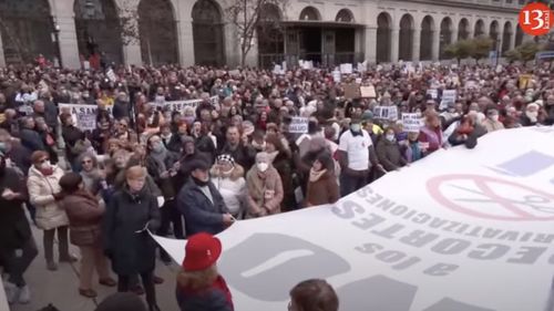 Spania: Lucrători din sănătate protestează la Madrid, reclamând guvernul conservator pentru distrugerea „sistemului public de sănătate”