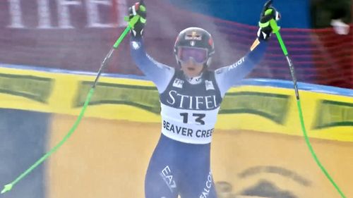 VIDEO La zece luni după o dublă fractură de tibie și peroneu, schioarea Sofia Goggia a câștigat Super G la Beaver Creek