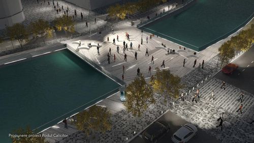 Nicușor Dan anunță lucrări pentru refacerea celebrului Pod al Calicilor, în contextul pregătirii amplului proiect de amenajarea a cursului Dâmboviţei