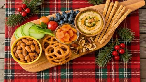 Platou vegetarian pentru masa de Crăciun sau de Anul Nou / Lejer, ușor și rapid de pregătit, cu ingrediente la îndemână