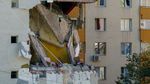 Blocul afectat de explozia din cartierul Rahova, inspectat cu drona înaintea de începerea lucrărilor de punere în siguranță a imobilului