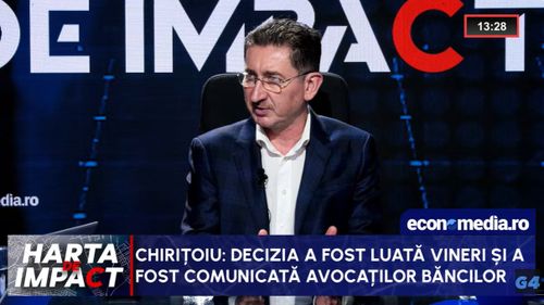Bogdan Chirițoiu în emisiunea „Harta de impact”: Cred că a fost un efort de a influența decizia Consiliului Concurenței legată de stabilirea ROBOR