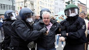 Manifestații în Berlin și Stuttgart. Aproximativ 1.000 de persoane au ieșit să protesteze față de restricțiile impuse de autoritățile germane