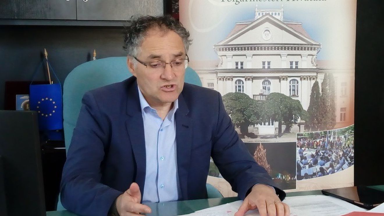 Slujbă religioasă catolică în centrul orașului Miercurea Ciuc, organizată duminică