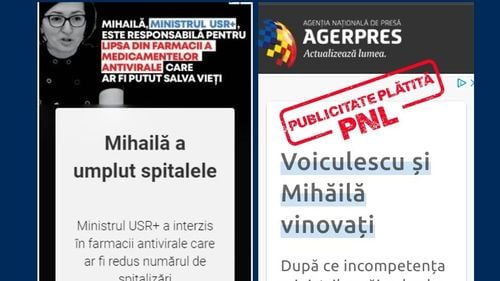 Cioloș acuză PNL că a plătit din bani publici o campanie publicitară online împotriva foștilor miniștri Ioana Mihăilă și Vlad Voiculescu. ”Dezinformări de cea mai joasă speță”