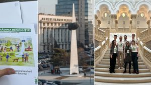 Trei etape de reorganizare a Pieței Revoluției, acum cu 25-30% din suprafață ocupată de parcări MAI, cu circulație auto și lipsită de vizibilitate. Proiectul de „piața centrală” pe care îl cer cetățenii administrației orașului